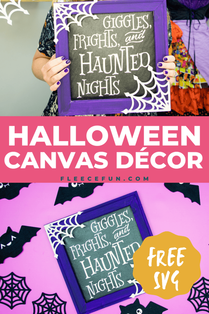 Fleecefun free Halloween SVG decor tutorial with step-by-step instructions