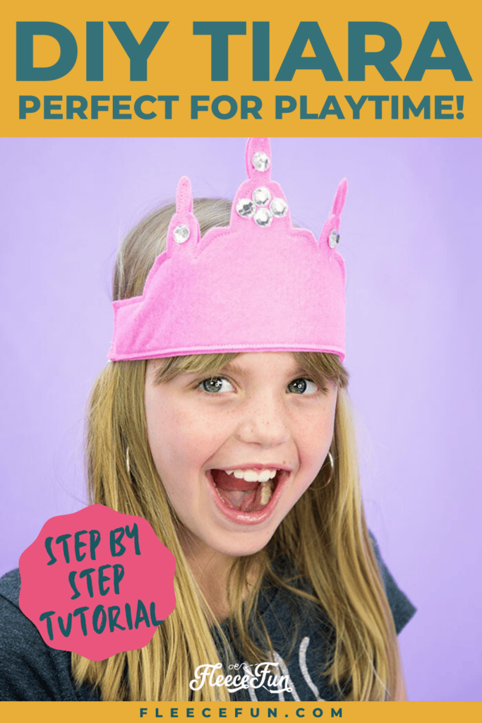 Learn how to make a DIY felt tiara with this fleecefun free template and tutorial.