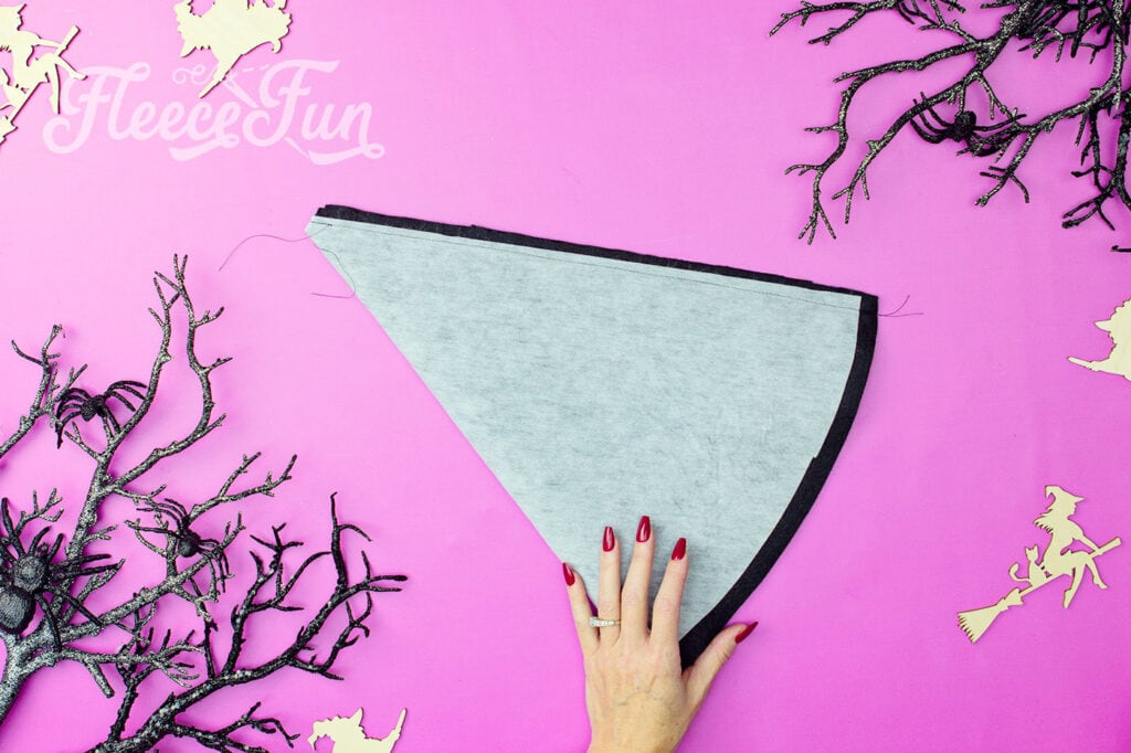 sew the cone together