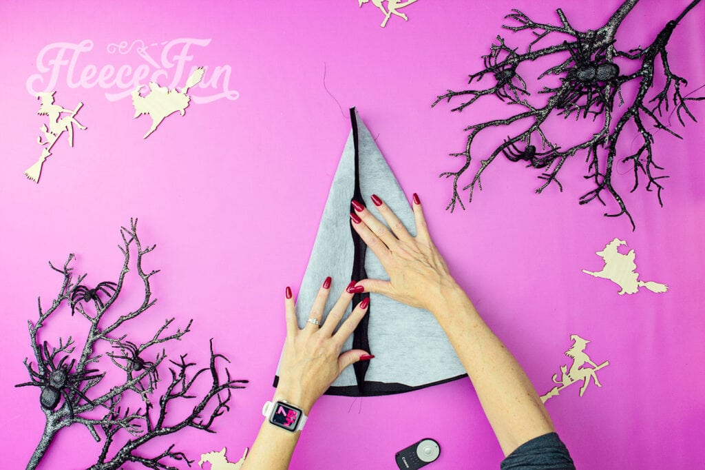 Wire assembly for Hedge Witch Hat with free pattern by fleece fun.
