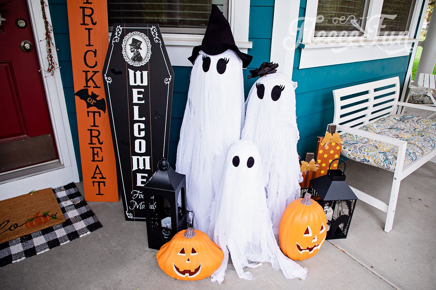 Tomato Cage Ghost DIY with Free Templates