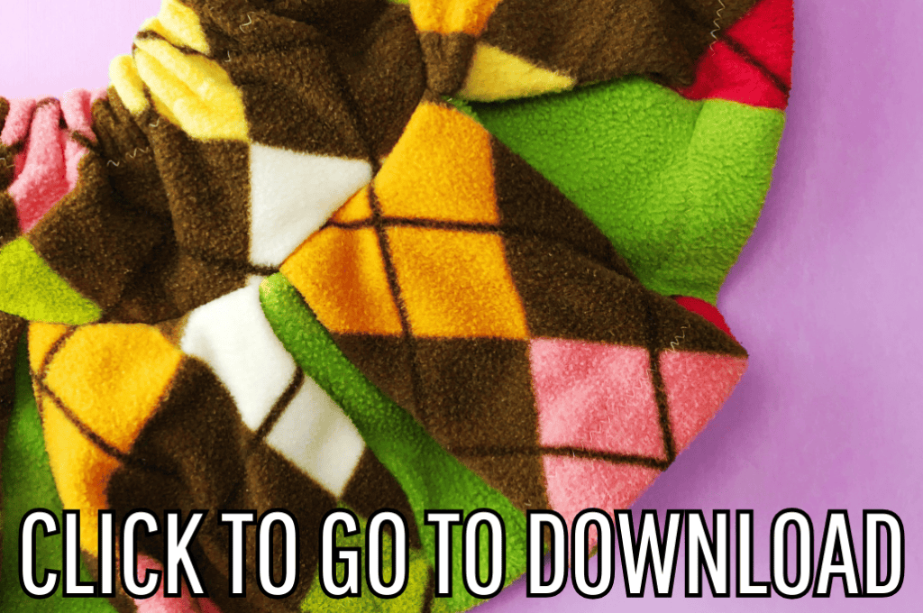 a pleated skirt for girls, perfect for back to school, made with free pattern and step by step tutorial from fleece fun, with the text "CLICK TO GO TO DOWNLOAD" displayed at the bottom.