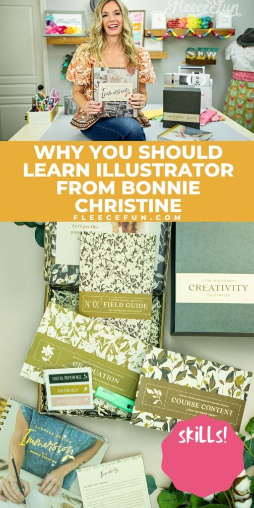 Why you Should Learn Illustrator from Bonnie Christine. Learning from the Immersion course book.