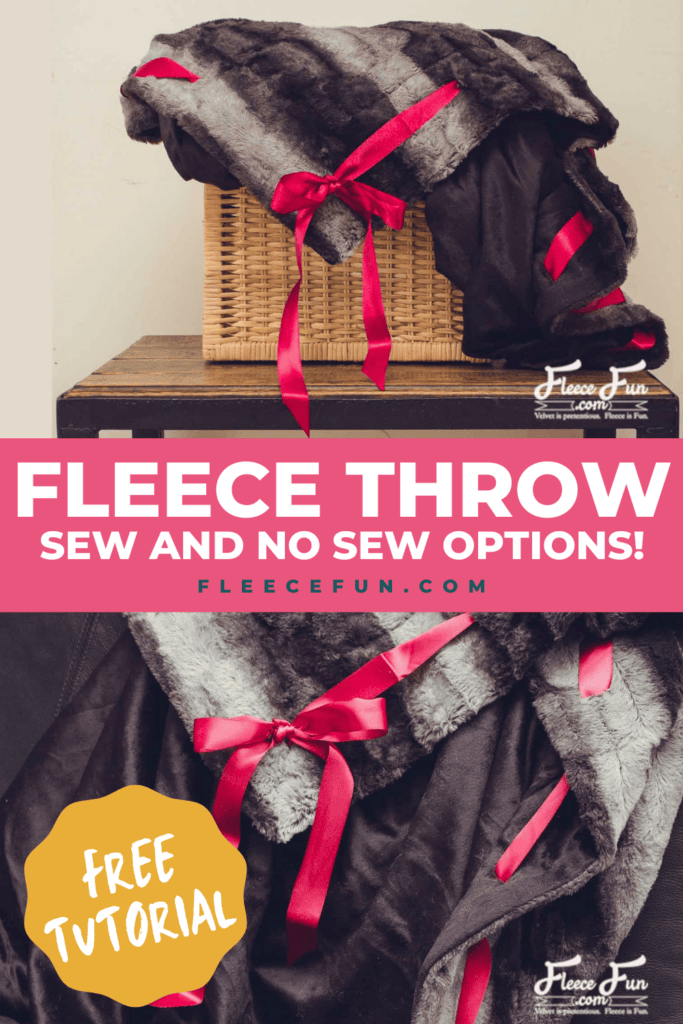Learn how to make a cozy fleece ribbon throw with this fleecefun tutorial.