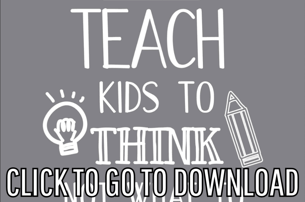 back to school printable, perfect for study areas or classrooms display, and gifts for teachers, made with free printable, from fleece fun, with the text "CLICK TO GO TO DOWNLOAD" displayed at the bottom.