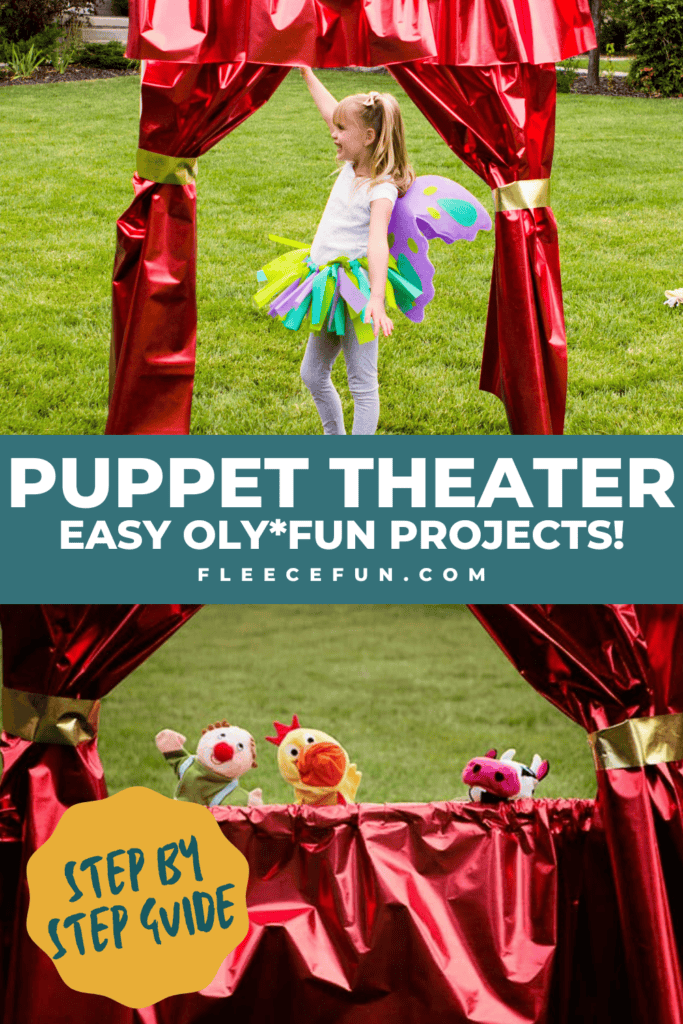 Create a fun DIY puppet theater with this free template and tutorial from fleecefun.