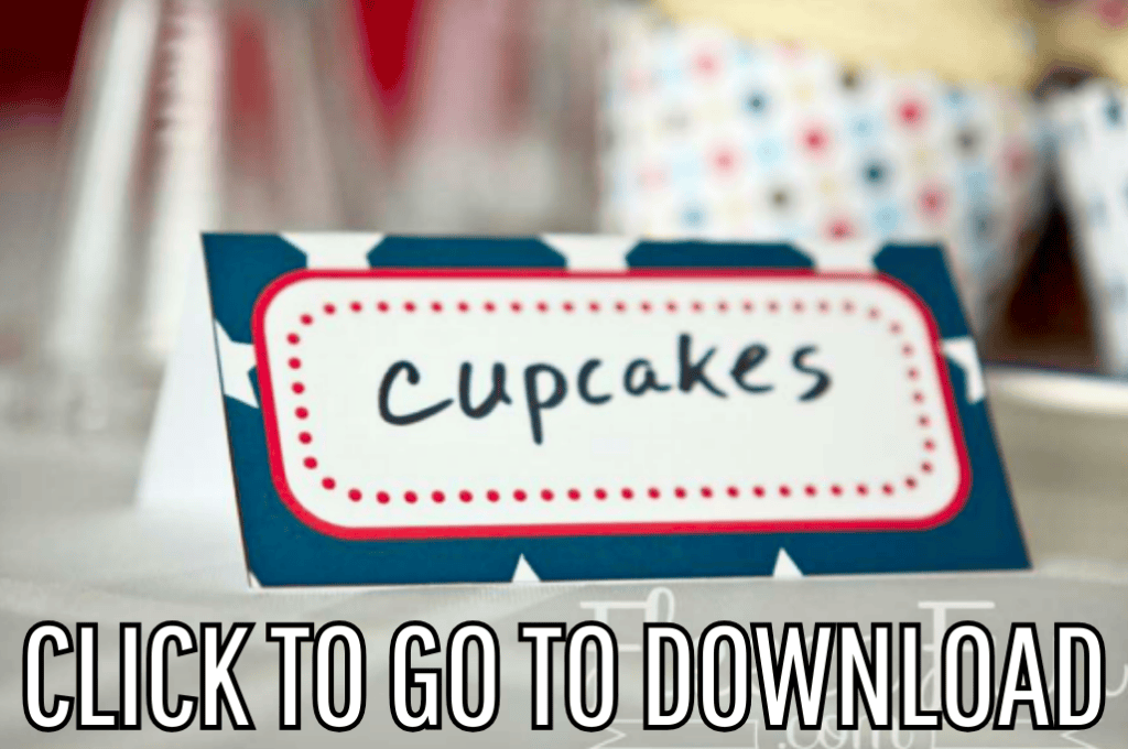 4th of July tent cards printable, 1776, patriotic decorations, Independence Day parties, and DIY decor, made with free printable and step by step tutorial from fleece fun, with the text "CLICK TO GO TO DOWNLOAD" displayed at the bottom.