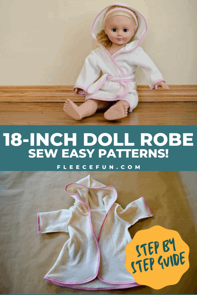 Nothing says cozy like a soft fleece robe—and now your doll can have one, too. This free pattern fits American Girl® and other 18″ dolls perfectly, making it a sweet gift or stocking stuffer. The step-by-step tutorial walks you through the whole process in just six easy steps, so even if you’re short on time, you can still make something adorable. Grab some fleece and let’s make matching loungewear for you and your doll.