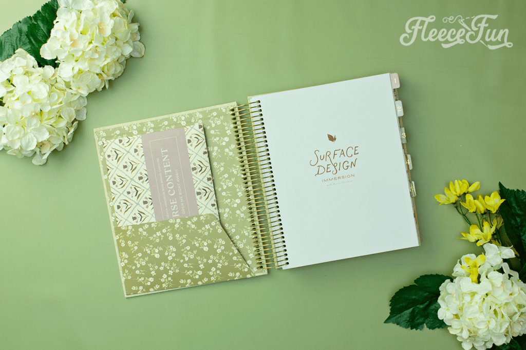 What is in the 2026 student box for Bonnie Christine's Immersion (Surface Design)?  Learn what's inside and more about the Surface Design Immersion course.