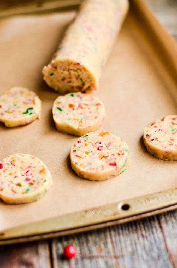 Shape, Chill, and Slice the Fruitcake Cookies. Learn to make this Fruitcake Cookies with an easy-to-follow recipe. A festive holiday cookie with candied fruit and nuts for seasonal baking.